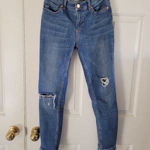 Free People Great Heights Frayed Skinny Jean